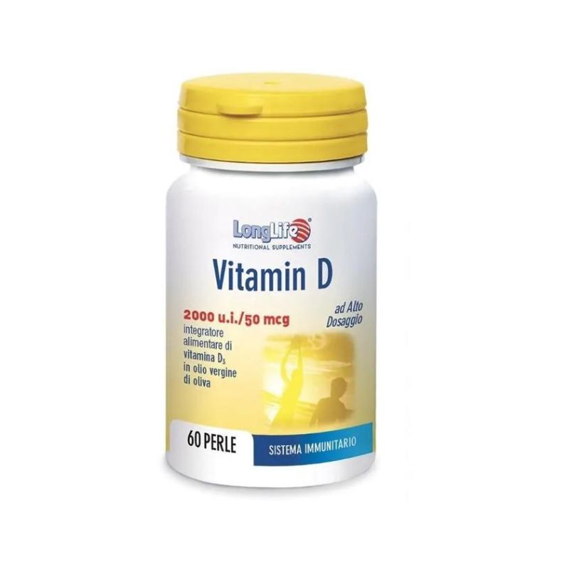 Perle di Vitamina D 2000 UI Longlife - Confezione da 60 Pezzi