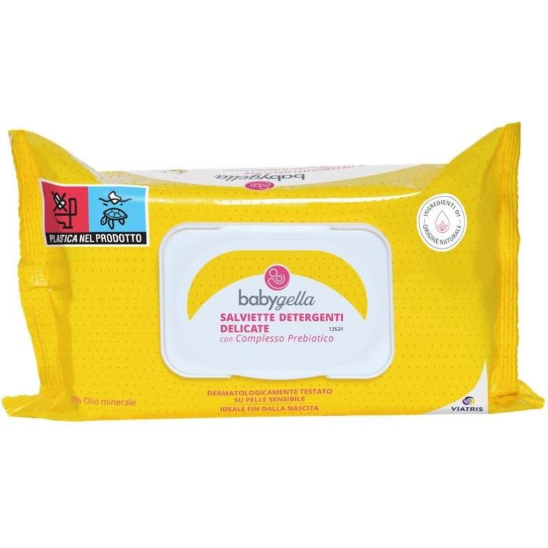 Babygella Prebiotic Complex Baby Wipes - Confezione da 72
