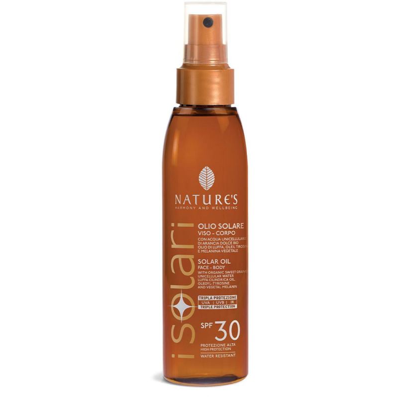 Olio Solare SPF30 per Viso e Corpo di Nature's Solari - 150ml