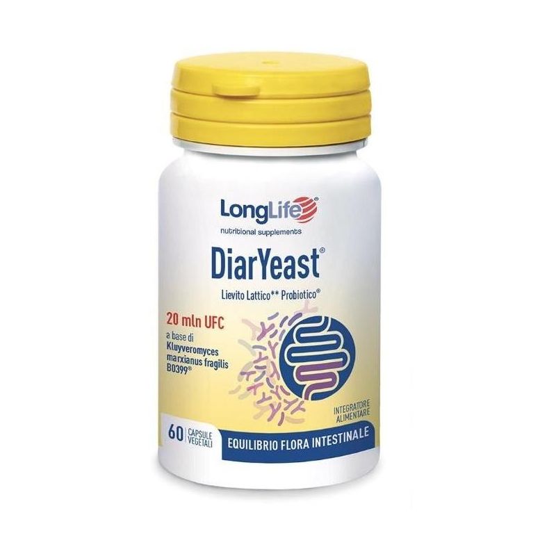 LongLife Vegetarian Probiotic Dairyeast - 60 Capsule