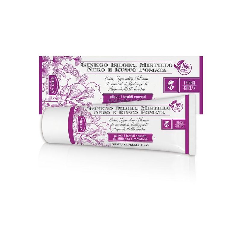 Helan I Rimedi: Pomata Ricca di Ginkgo, Mirtillo Nero e Rusco - 75ml