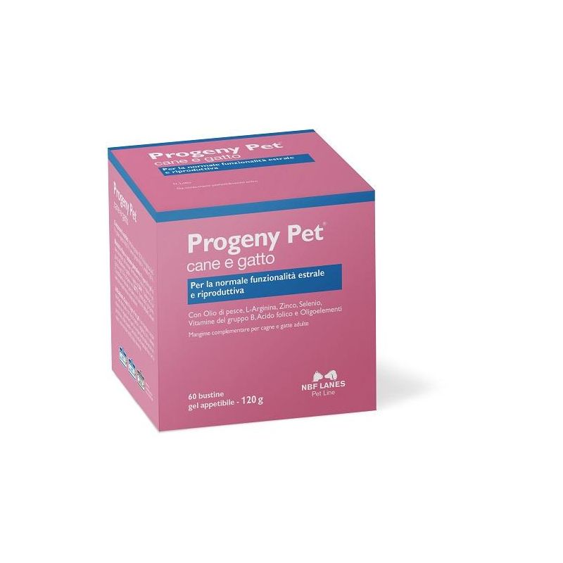 Nbf Lanes Progeny Pet - Mangime Complementare per Cane/Gatto, 60 Bustine
