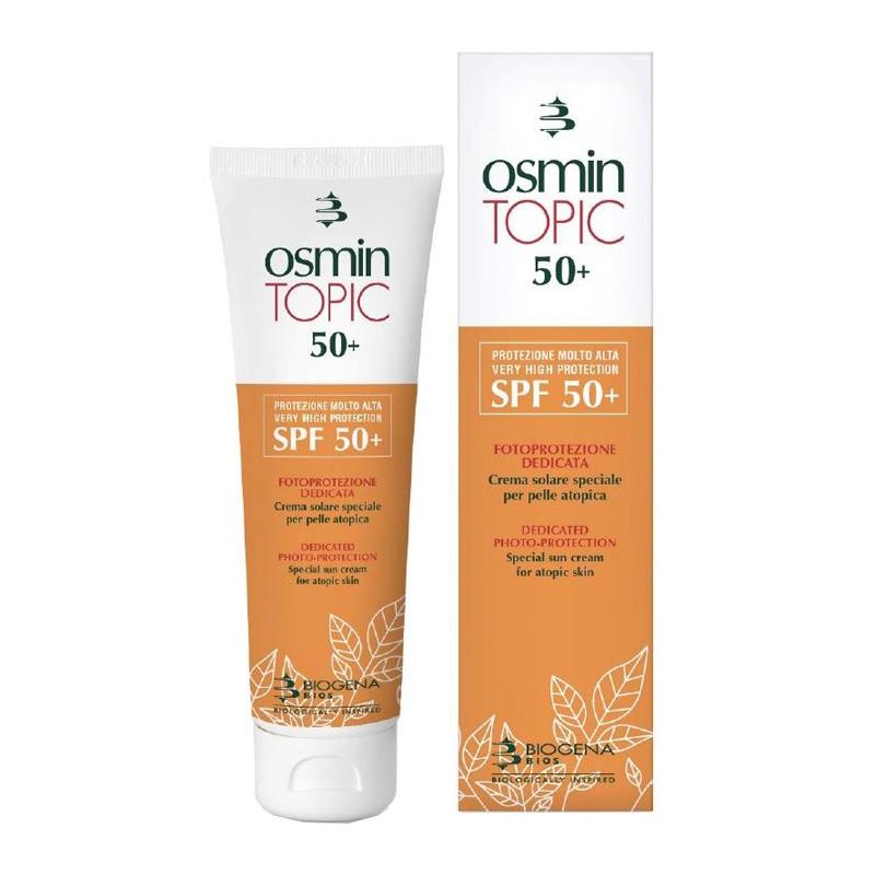 Osmin Topic Crema Solare SPF50+ per Pelle Atopica, 90ml