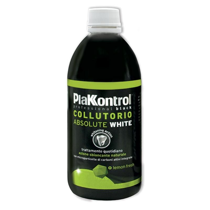 Plakkontrol Absolute White Collutorio Nero 500ml