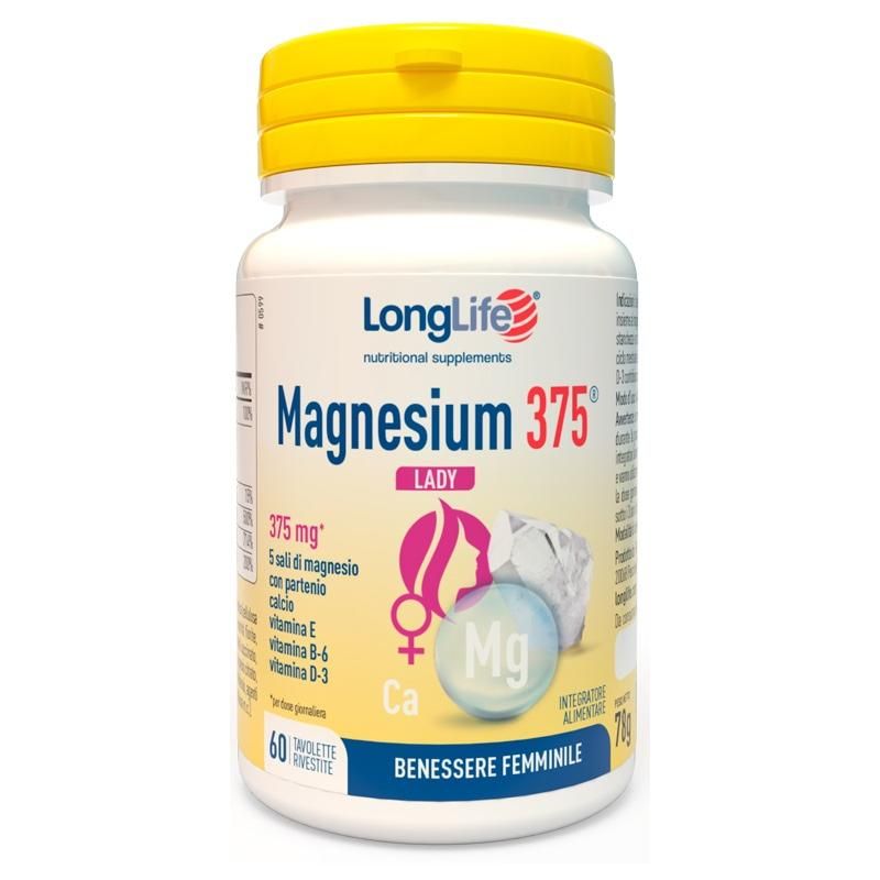LongLife Magnesium 375 per Donne - 60 Tavolette