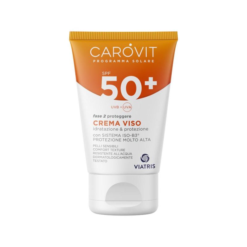Carovit Crema Solare Protettiva per il Viso SPF50+ - 50ml