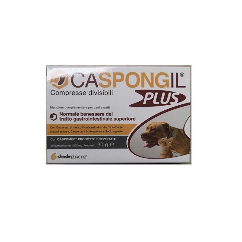 Caspongil Plus: Mangime Complementare Multivitaminico per Cani e Gatti - 30 Compresse