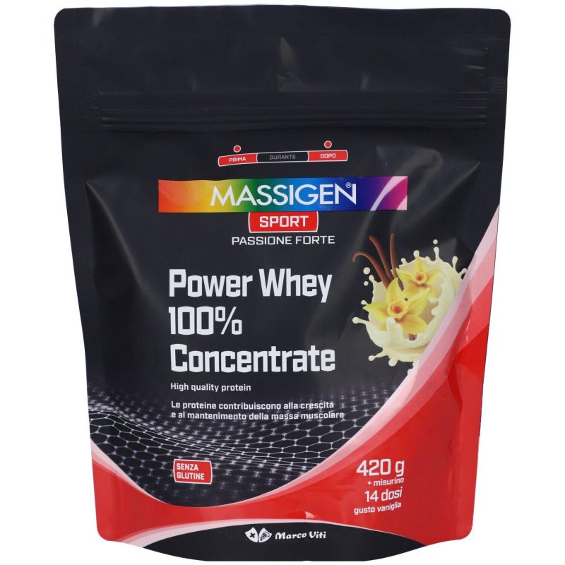 Massigen Sport Power Whey Concentrate Vaniglia 420g