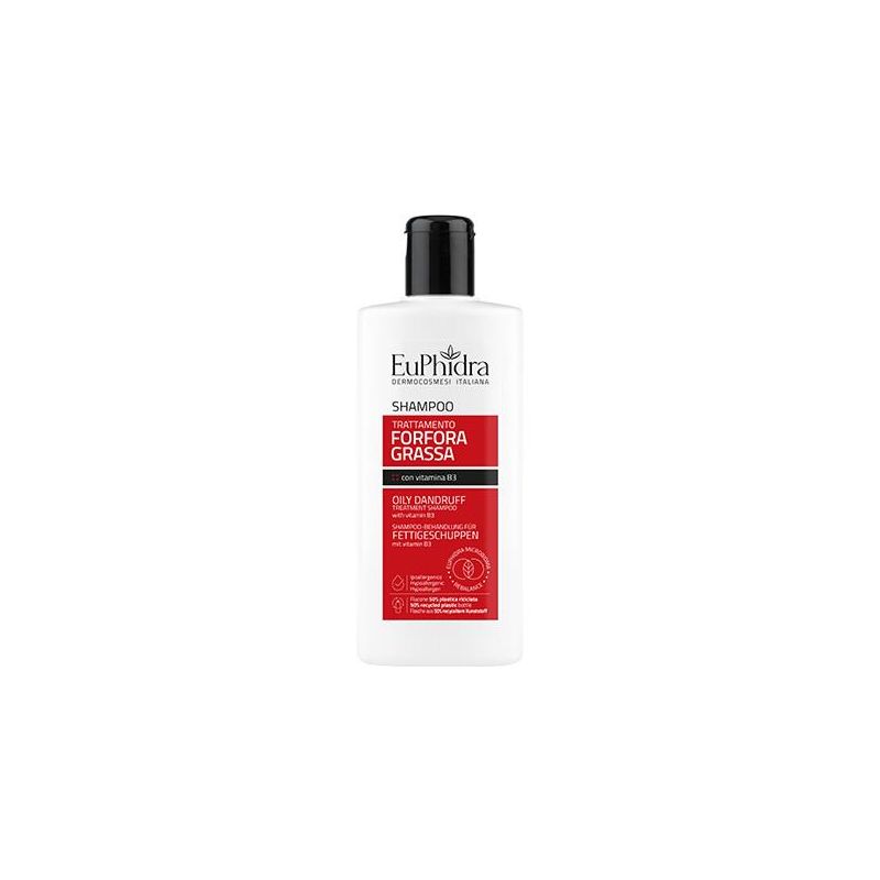Euphidra Anti-Dandruff Shampoo per Capelli Grassi, 200ml