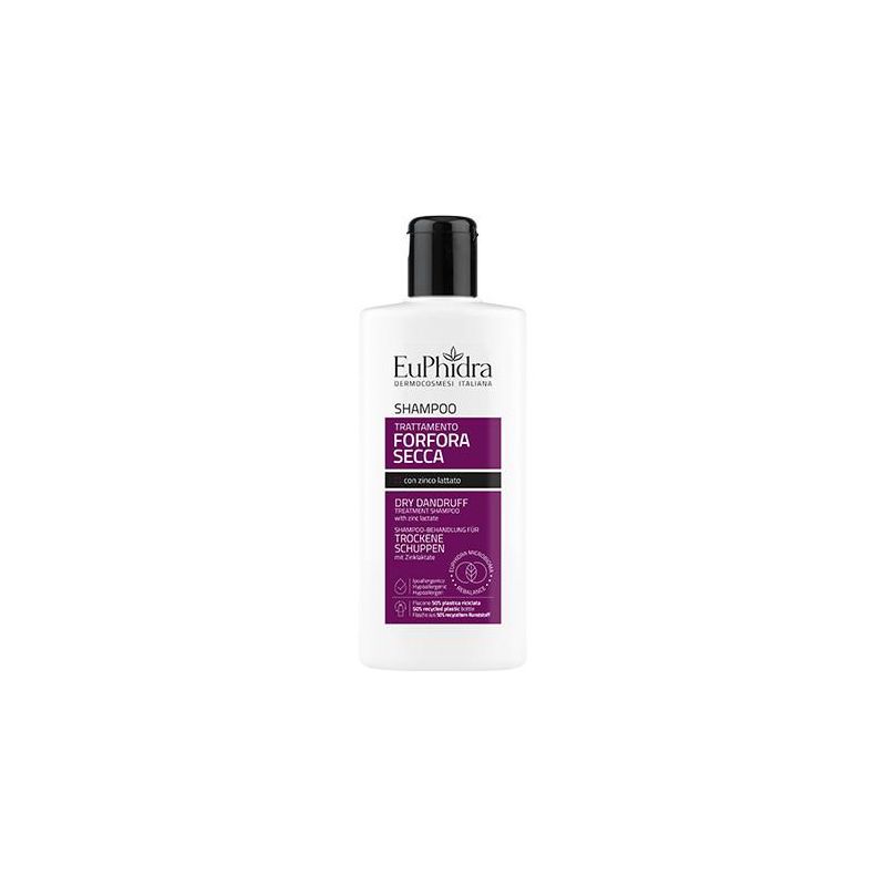 Euphidra Shampoo Anti-Forfora per Capelli Secchi, 200ml