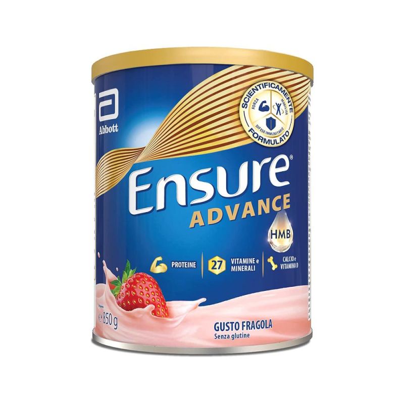 Ensure Advance - Integratore Alimentare Proteico Gusto Fragola 850g