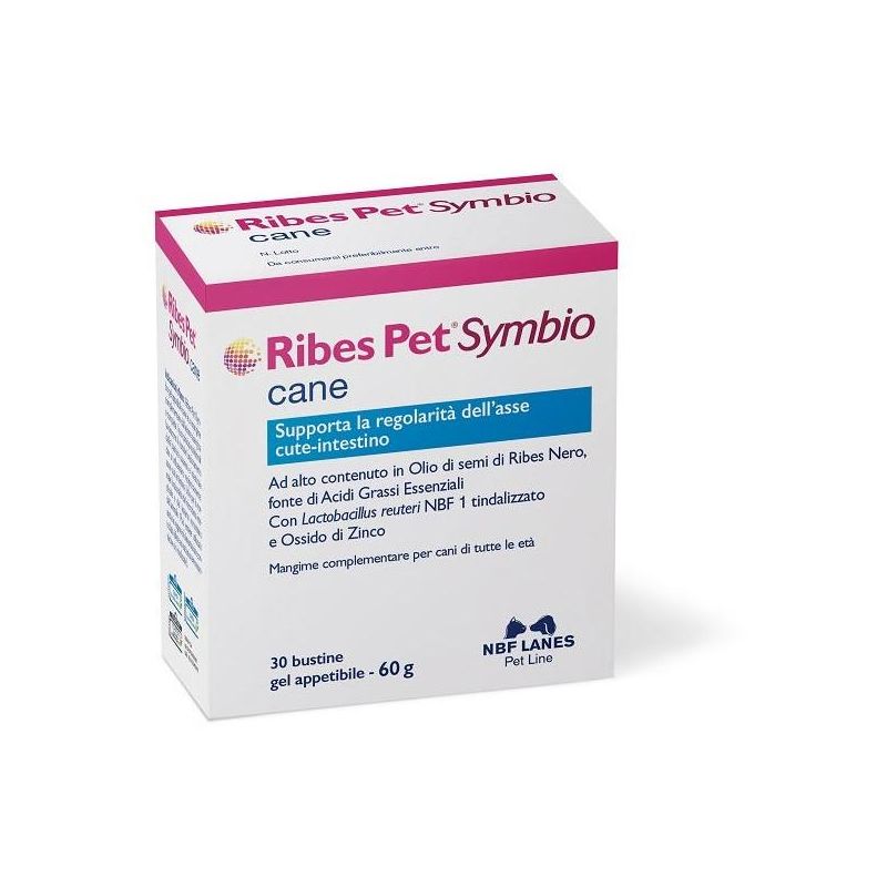 Ribes Pet Symbio Cane - 30 Bustine Pre-dosate per la Salute del Tuo Cane