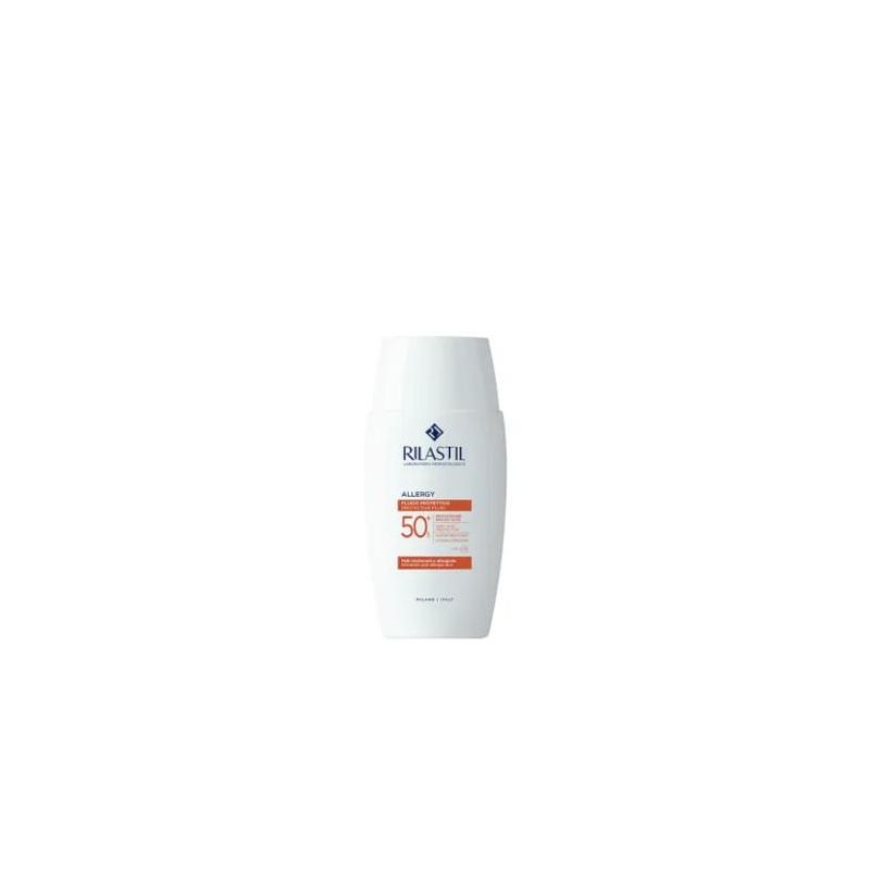 Rilastil Allergy Fluido Solare per Viso, 50ml, Protezione SPF 50+