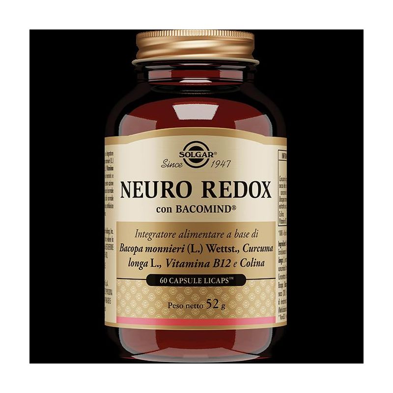 Solgar Neuro Redox - Supporto Cerebrale, 60 Capsule