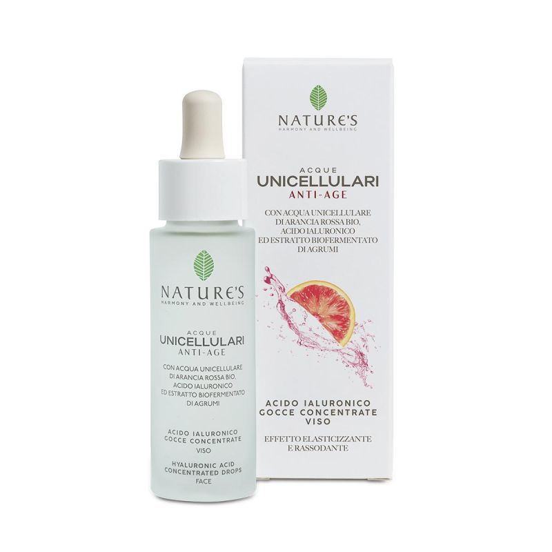 Gocce Concentrate di Acido Ialuronico per il Viso Nature's 30ml