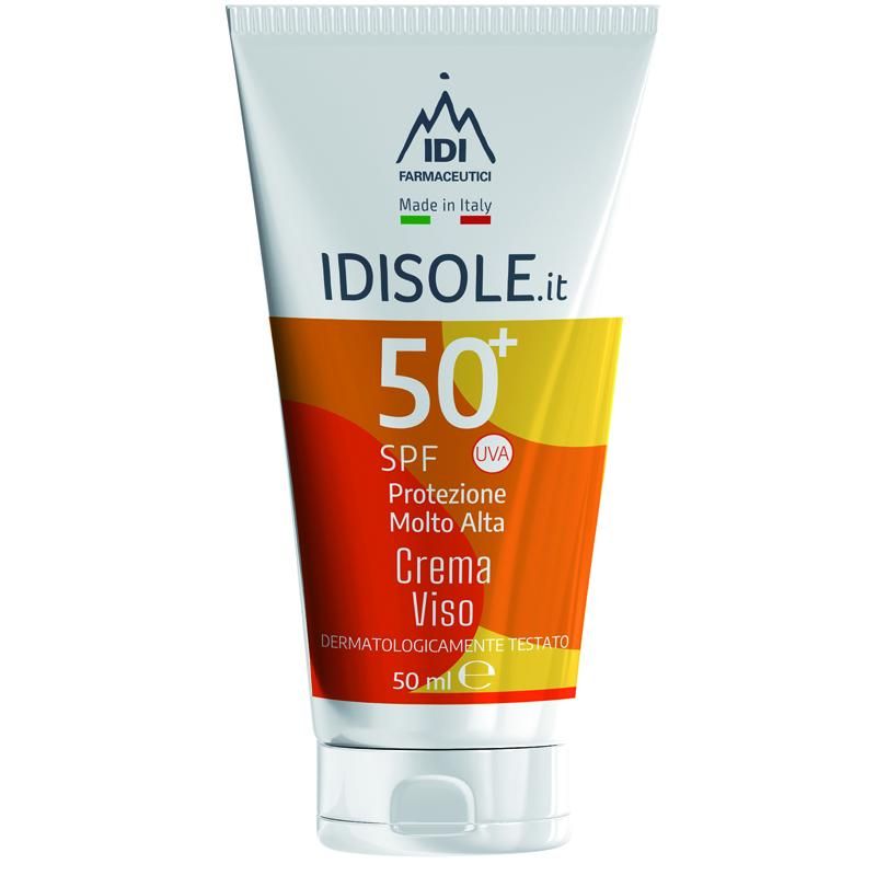 Idisole-IT Crema Solare Viso SPF 50+, 50ml