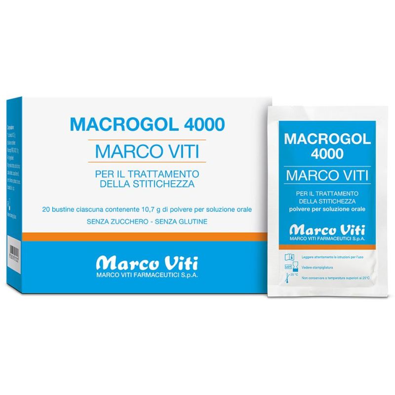 Macrogol 4000 - Pacco da 20 Bustine Solubili