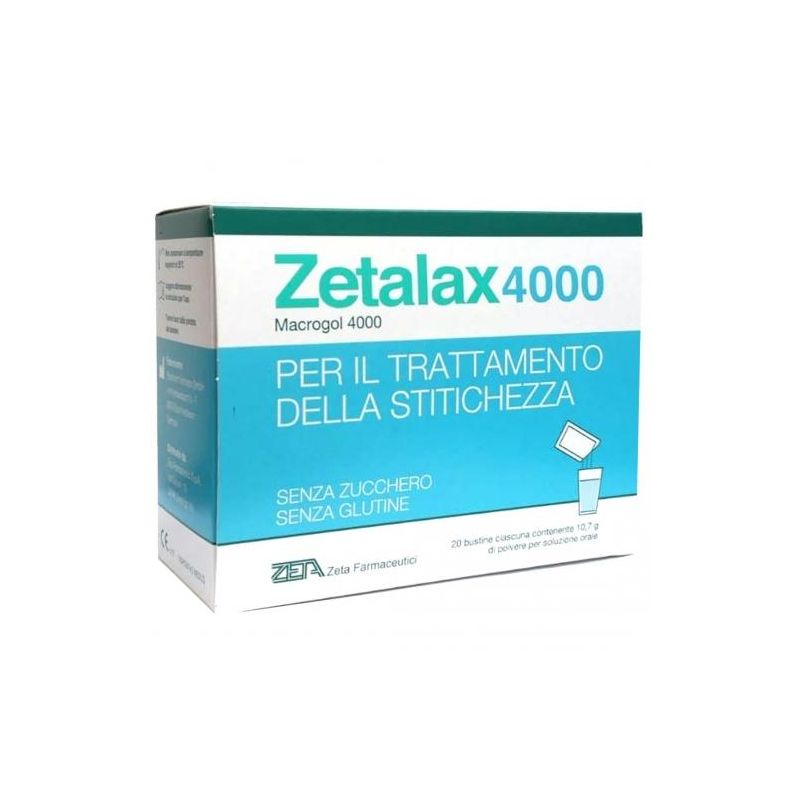 Zetalax 4000 - 20 Bustine per la Regolarità Intestinale