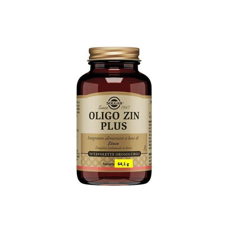 Solgar Oligo Plus: Integratore di Zinco, 50 Tavolette