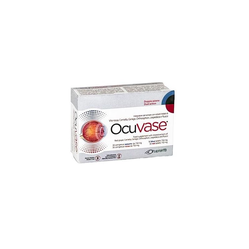 Ocuvase Compresse per Salute degli Occhi - 60 Pezzi