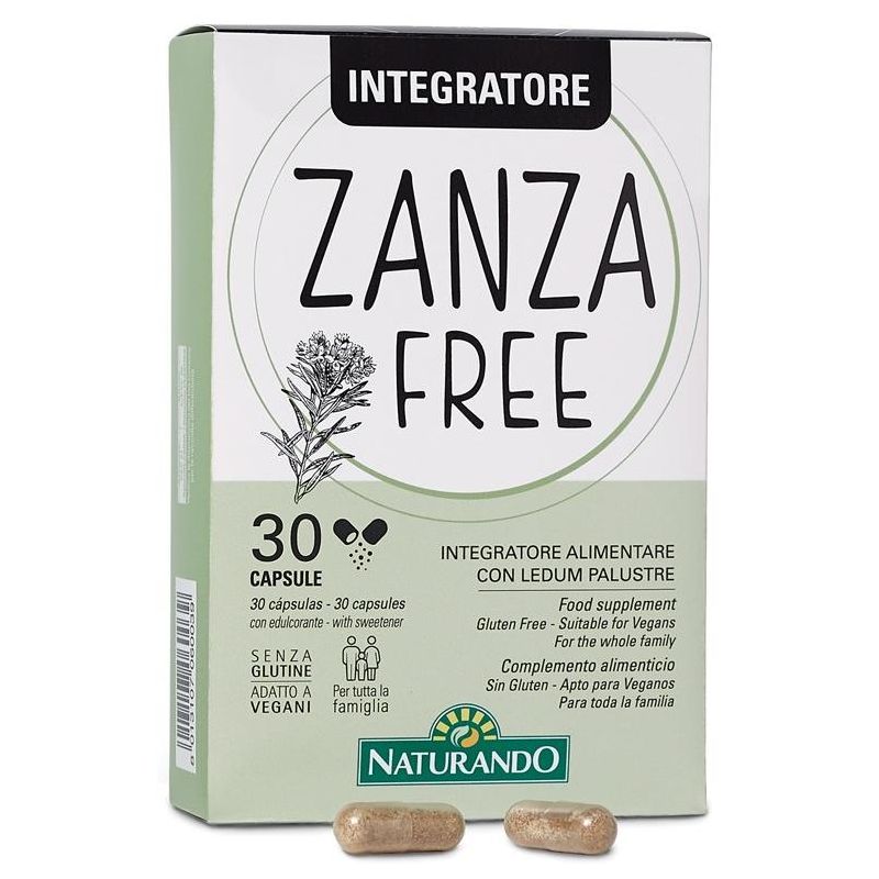 Naturando Zanzafree - Capsule Antizanzare Naturali, 30 Pezzi