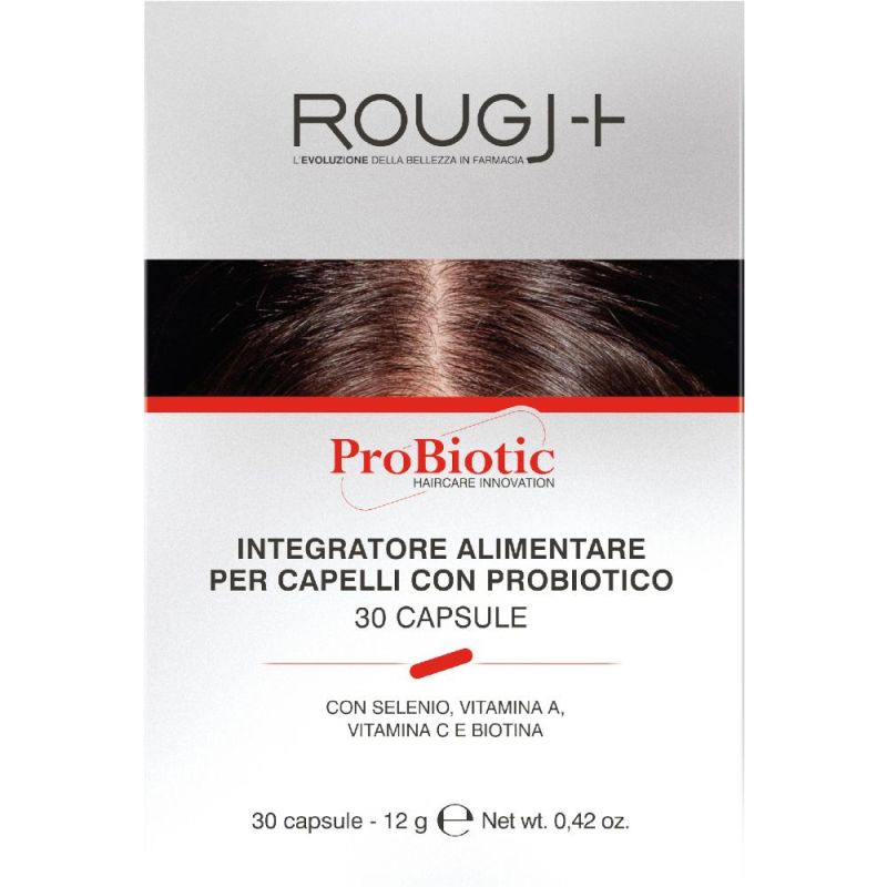 Rougj Probioic Integratore Anticaduta per Capelli - 30 Capsule