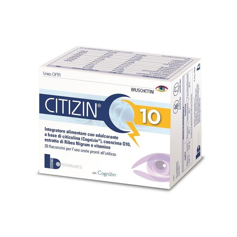 Citizin Q10 - Scorta di 20 Flaconcini per Integrazione Nutrizionale