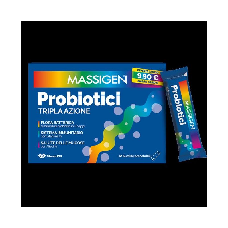 Massigen Probiotic Stickpack - Imballaggio da 12