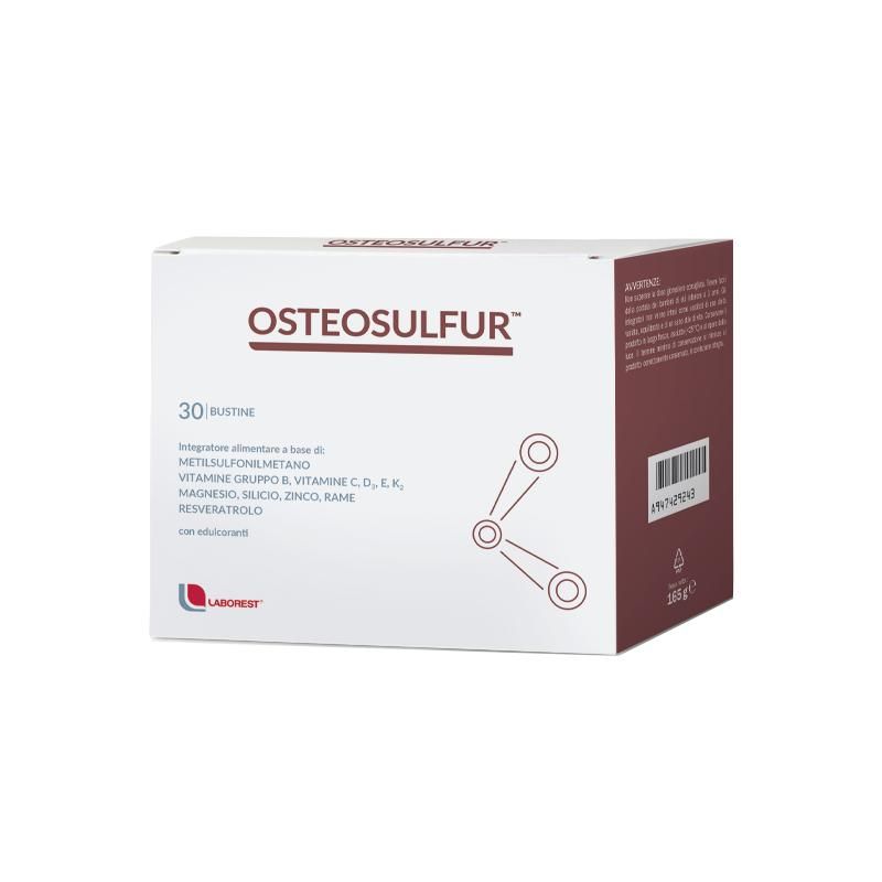 Osteosulfur - Supplemento per la Salute delle Ossa, 30 Bustine