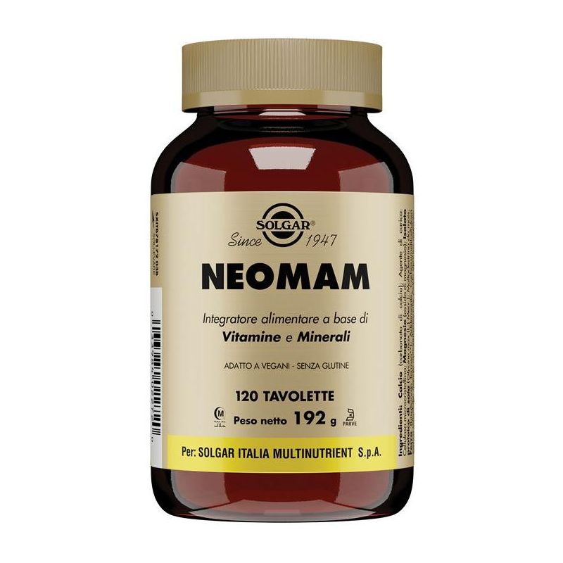 Solgar Neomam - Integratore Alimentare, 120 Tavolette