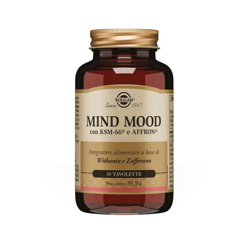 Solgar Mind Mood - Supplemento per Mente e Umore - 30 Tavolette