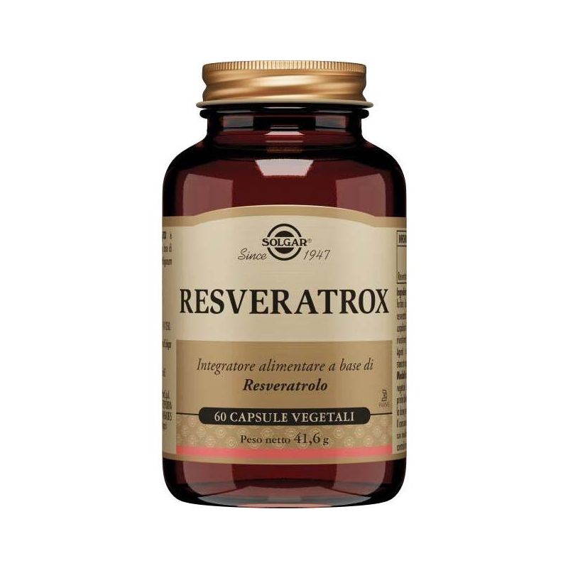 Solgar Resveratrol Supplemento Antiossidante - 60 Capsule