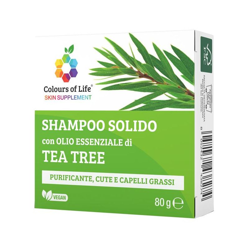 Optima Colours of Life Shampoo Solido Tea Tree - 80g