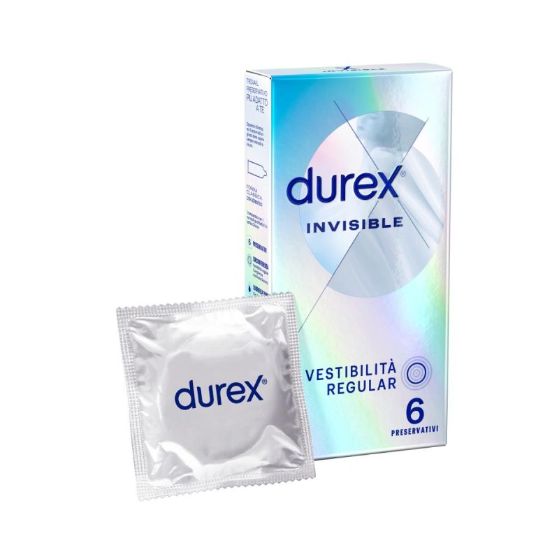 Durex Invisible - Pacco da 6 Profilattici Ultra Sottili