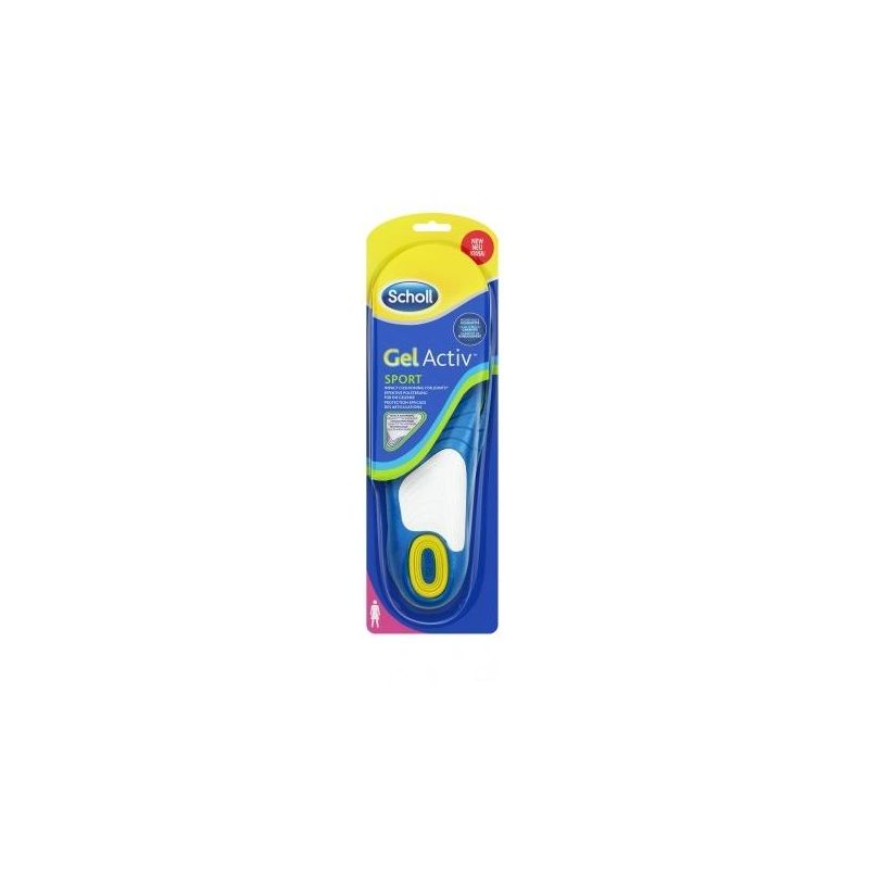 Scholl Gel Activ Sport - Solette Confortevoli per Donna, Taglia 35.5-40.5