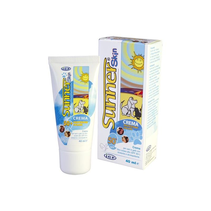 Crema Protettiva Solare I.C.F. per Cani e Gatti SPF50+ 40ml