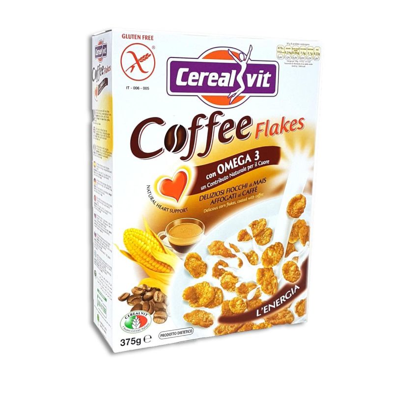 CerealVit Flakes di Caffè Dietetici - Cereali Leggeri - 375g
