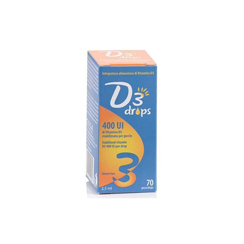 Gocce di Vitamina D3 - 400 UI - Flacone da 2,5 ml