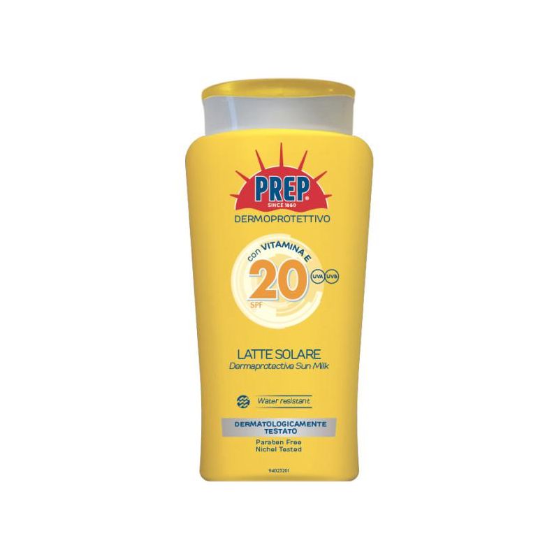 Latte Solare Dermoprotettivo Prep con SPF20, 200ml