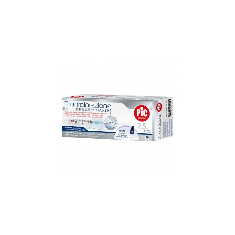 Siringa Pronta per Iniezione Pic Solution 2.5ml con Ago G23 - 10 Pezzi