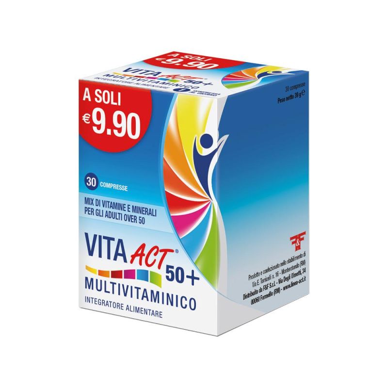 Vita Act Plus: Multivitaminico per 50+ con 30 Compresse