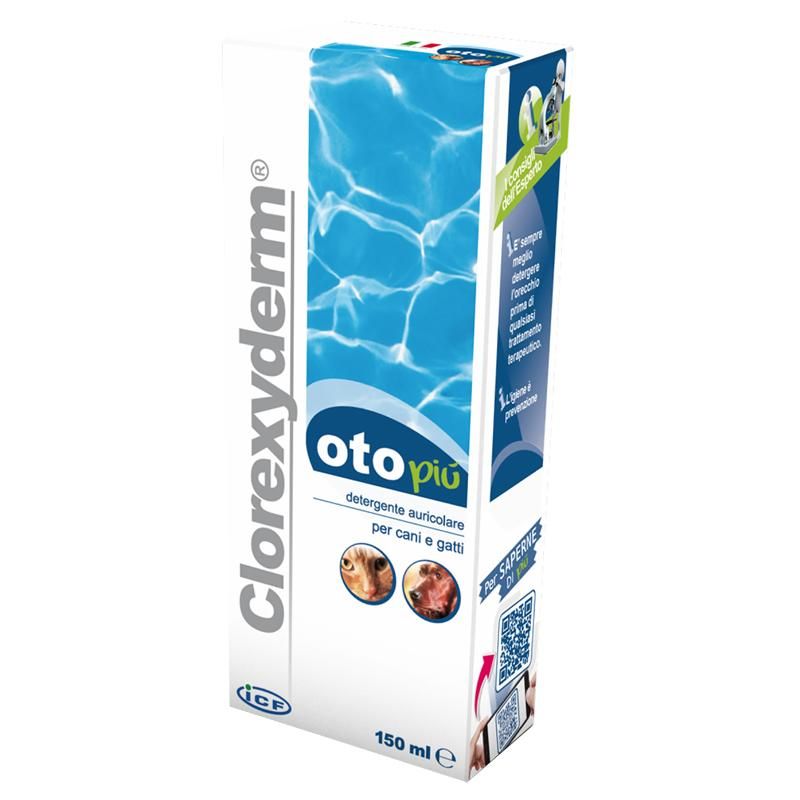 Detergente Auricolare Clorexyderm Oto Pi per Cani e Gatti, 150ml