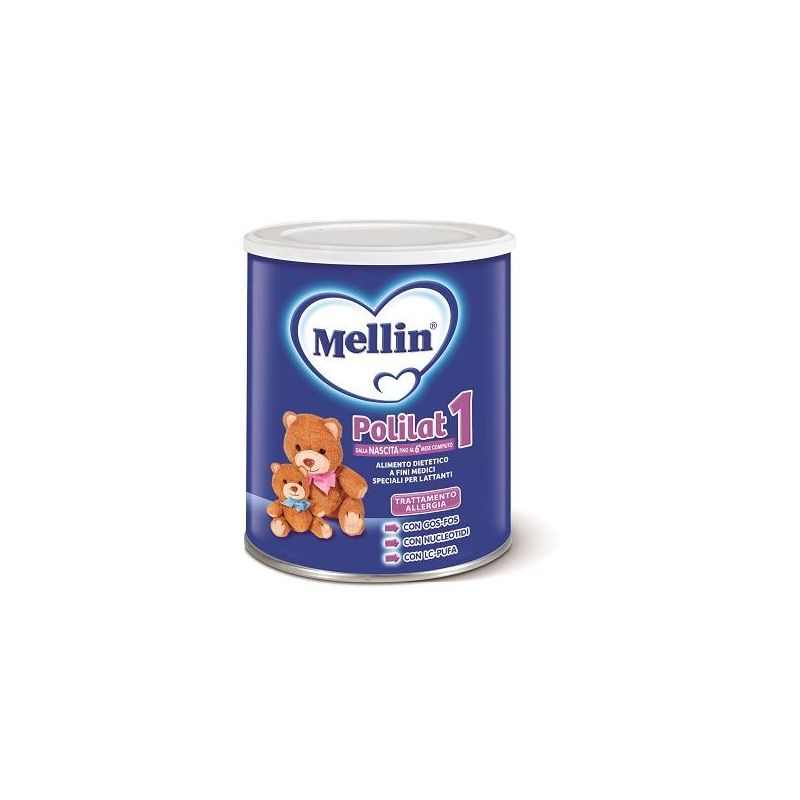 Mellin Polilat 1 - Latte in Polvere per Neonati dal Primo Giorno di Vita - Barattolo da 400g