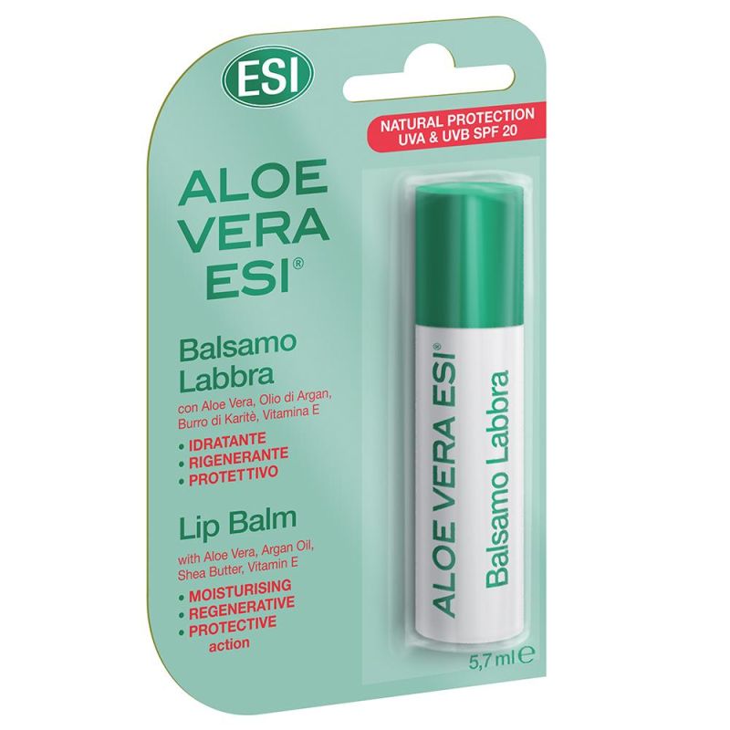 Esi Stick Labbra con Aloe Vera e SPF20, 5,7ml