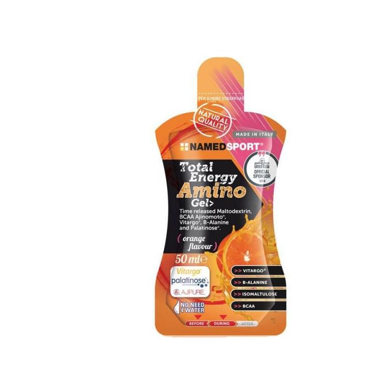 Named Total Energy Amino Gel, Sapore Arancia, 50ml
