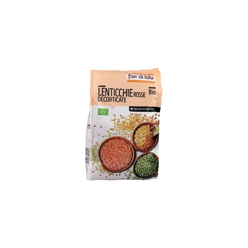 Fior di Loto Lenticchie Rosse Biologiche Decorticate - 400g