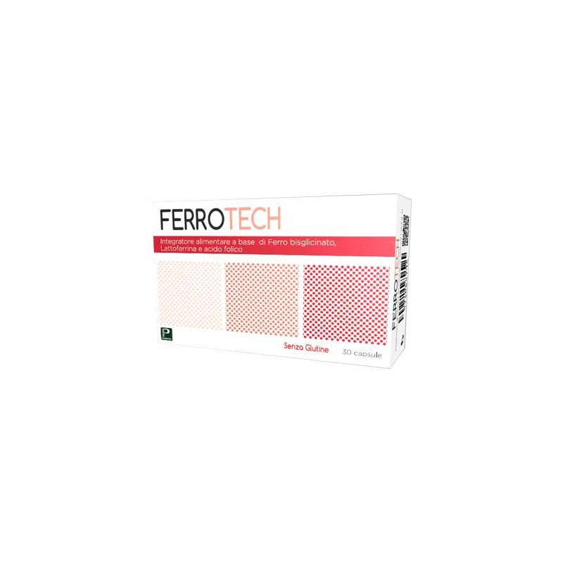 Ferrotech 550mg - Confezione da 30 Capsule di Ferro