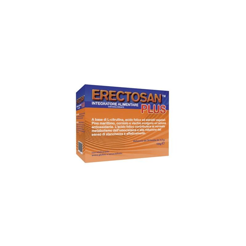 Erectosan Plus - Integratore Alimentare in Bustine, 30 Pezzi