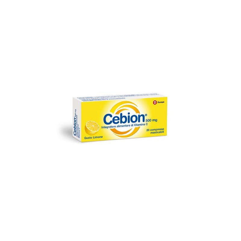 Cebion Limone Masticabile - Compresse di Vitamina C da 20 Pezzi