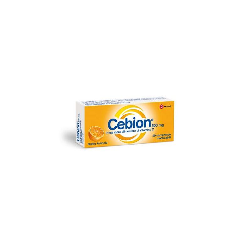 Cebion Masticabili 500mg Vitamina C Arancia - 20 Compresse